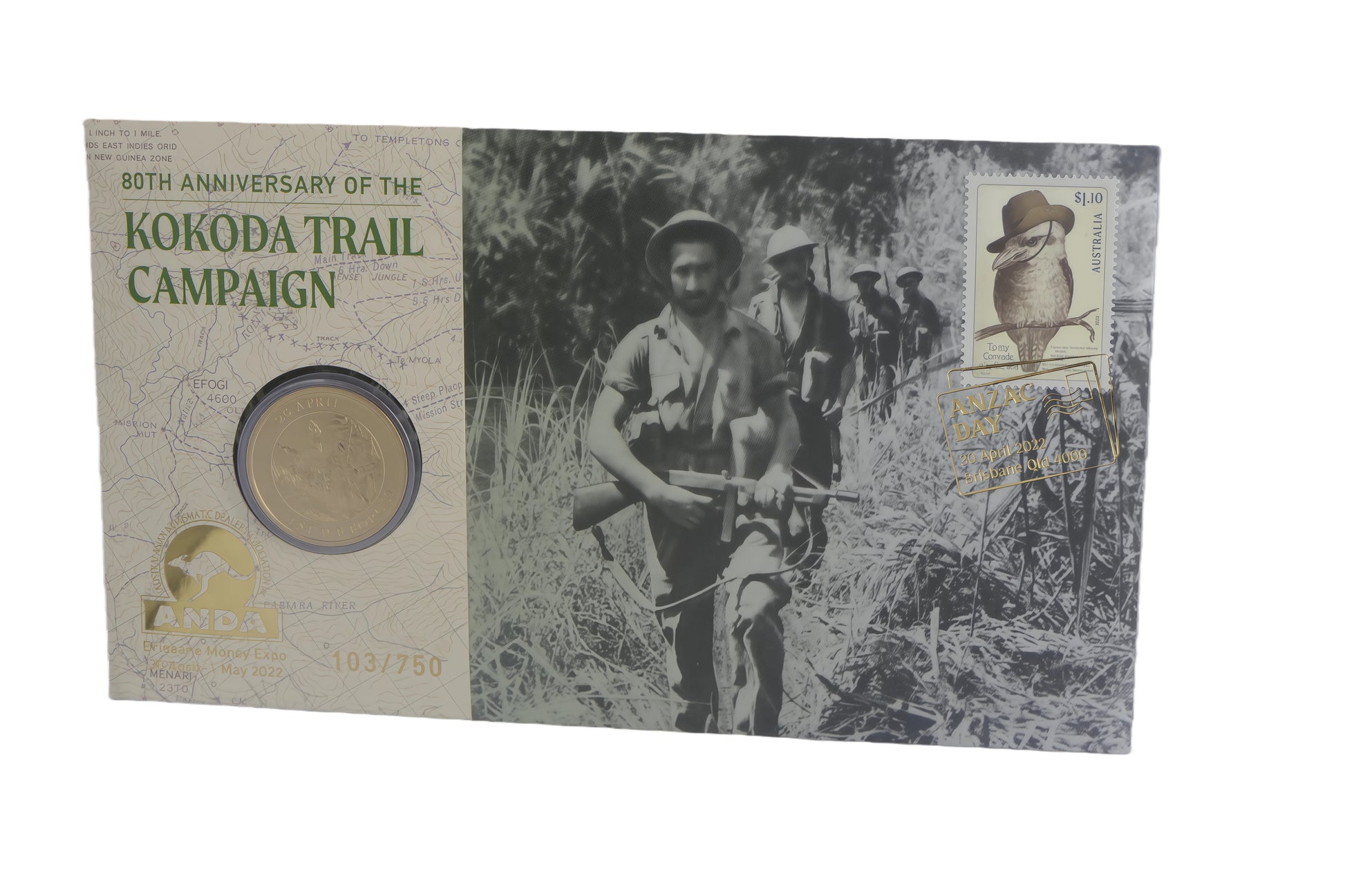 80th Anniversary of the Kokoda Trail Campaign PNC (103/750) front