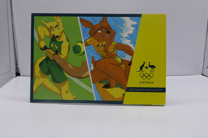 Royal Australian Mint Unleash the Spirit — Australia 2020 Coloured Coin Collection — Olympic Games Tokyo front