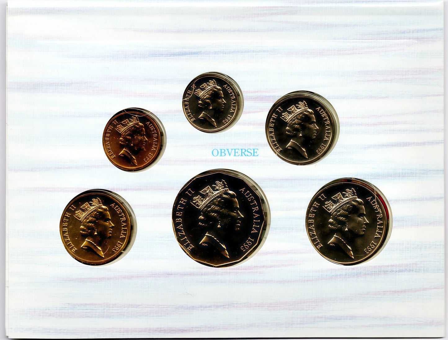 1993 Royal Australian Mint Uncirculated Coin Set reverse