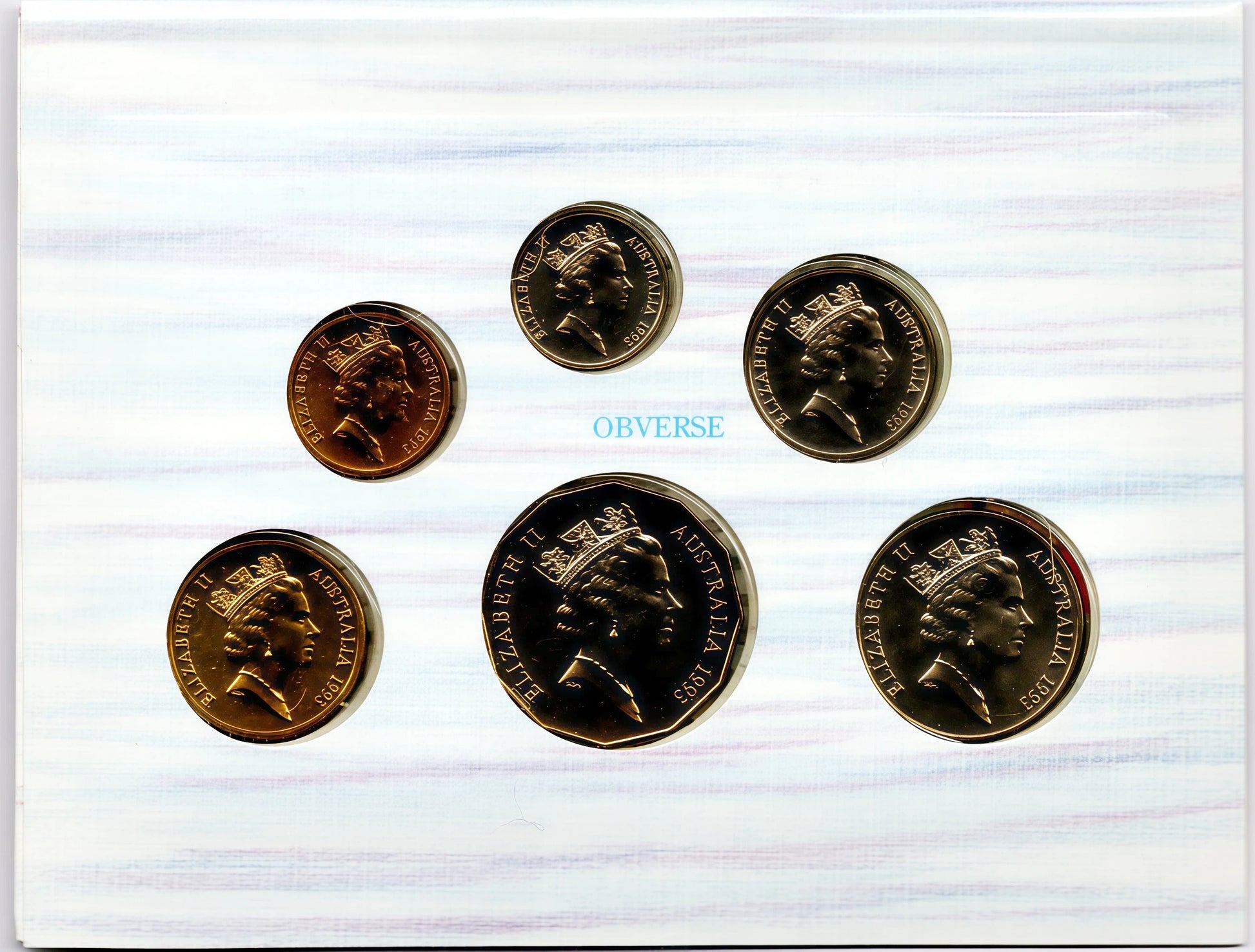 1993 Royal Australian Mint Uncirculated Coin Set reverse