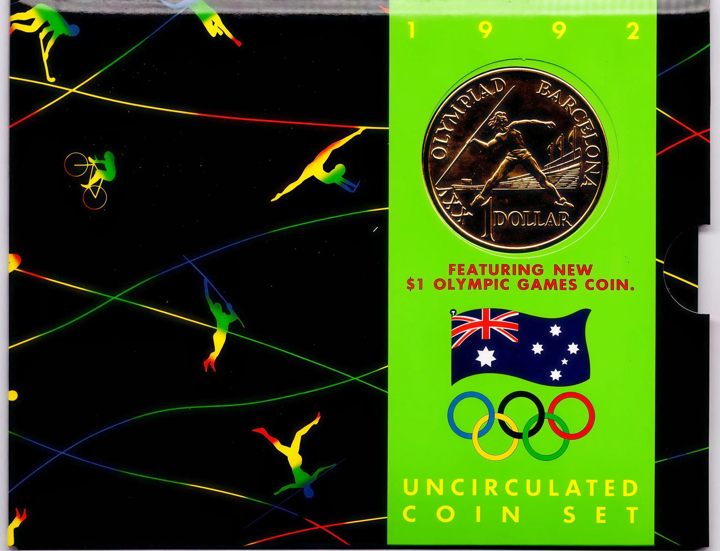 1992 Royal Australian Mint Uncirculated Coin Set — Barcelona Olympics front