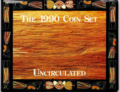 1990 Coin Set Uncirculated — Royal Australian Mint front
