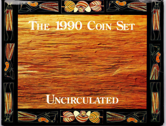 1990 Coin Set Uncirculated — Royal Australian Mint front
