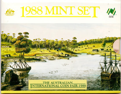 1988 Mint Set — the Australian International Coin Fair 1988 — Royal Australian Mint front