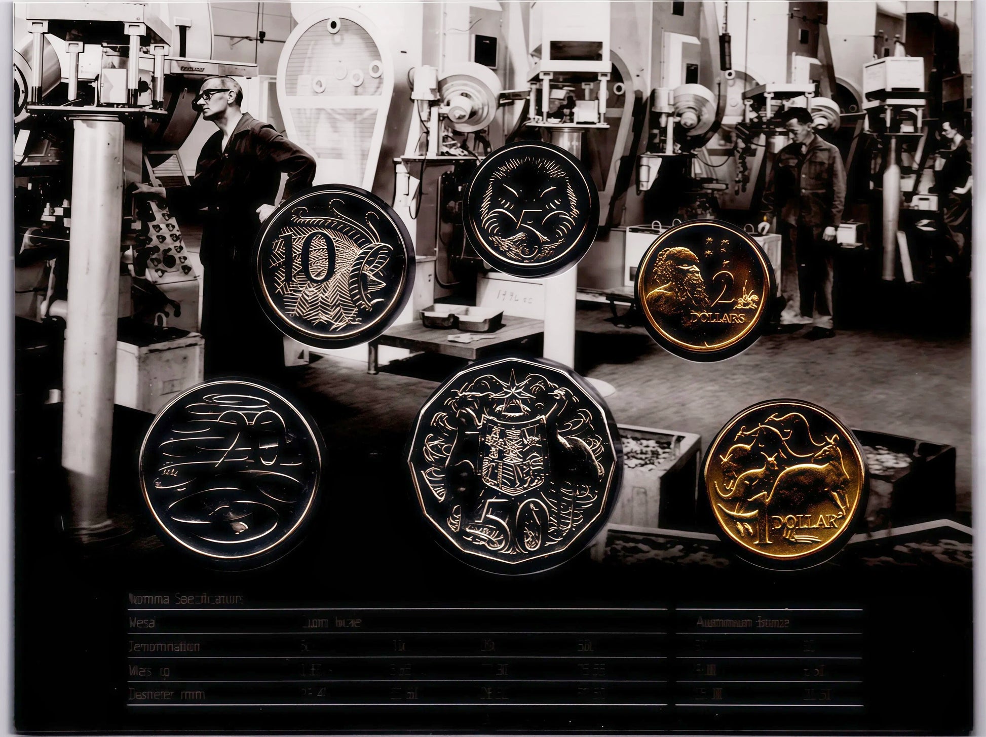 2010 Six Coin Uncirculated Set — Royal Australian Mint reverse