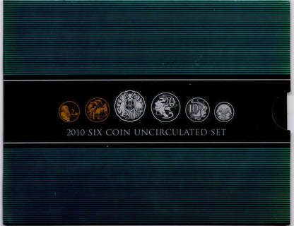 2010 Six Coin Uncirculated Set — Royal Australian Mint front