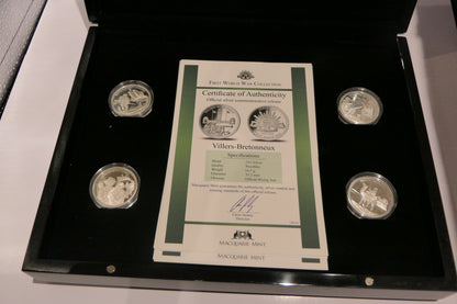 First World War Collection — Villers-Bretonneux Complete 16-Coin .333 Silver Prooflike Set image 3