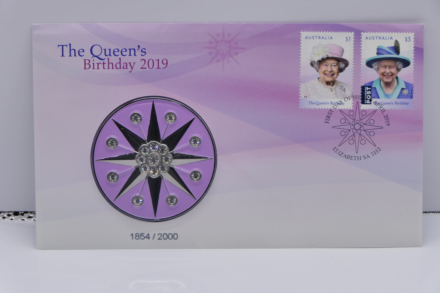 Australia Post the Queen's Birthday 2019 PNC front