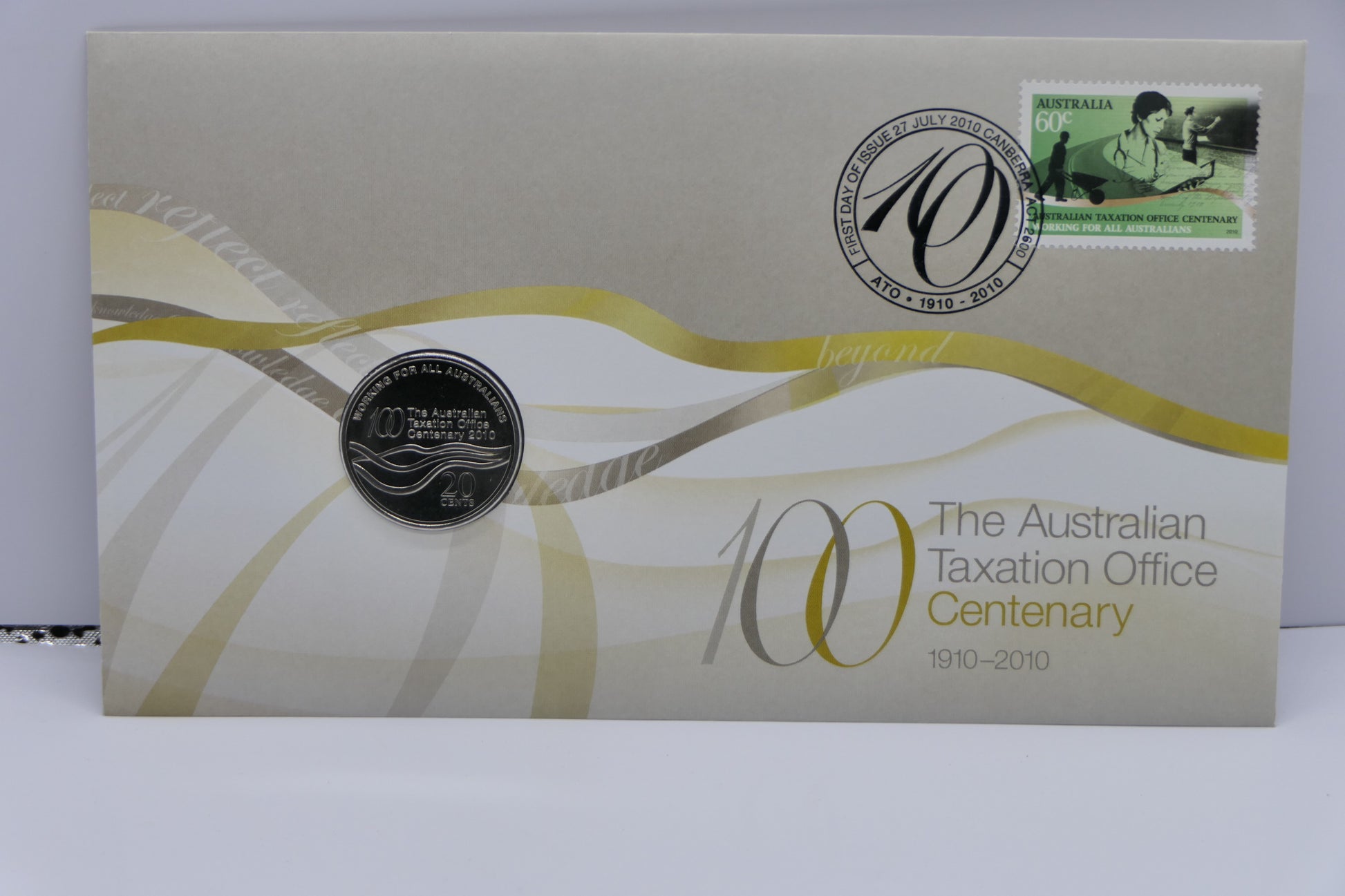 Australia Post Australian Taxation Office Centenary 2010 PNC front