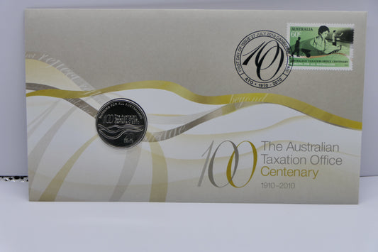 Australia Post Australian Taxation Office Centenary 2010 PNC front