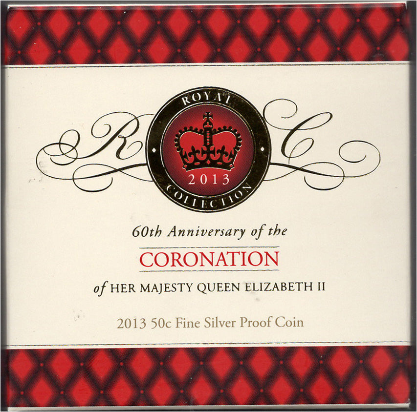 2013 60th Coronation fine silver 50c