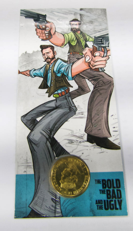 2019 Royal Australian Mint the Bad,Bald,Ugly $1 'c' Mm the Kenniff Brothers front
