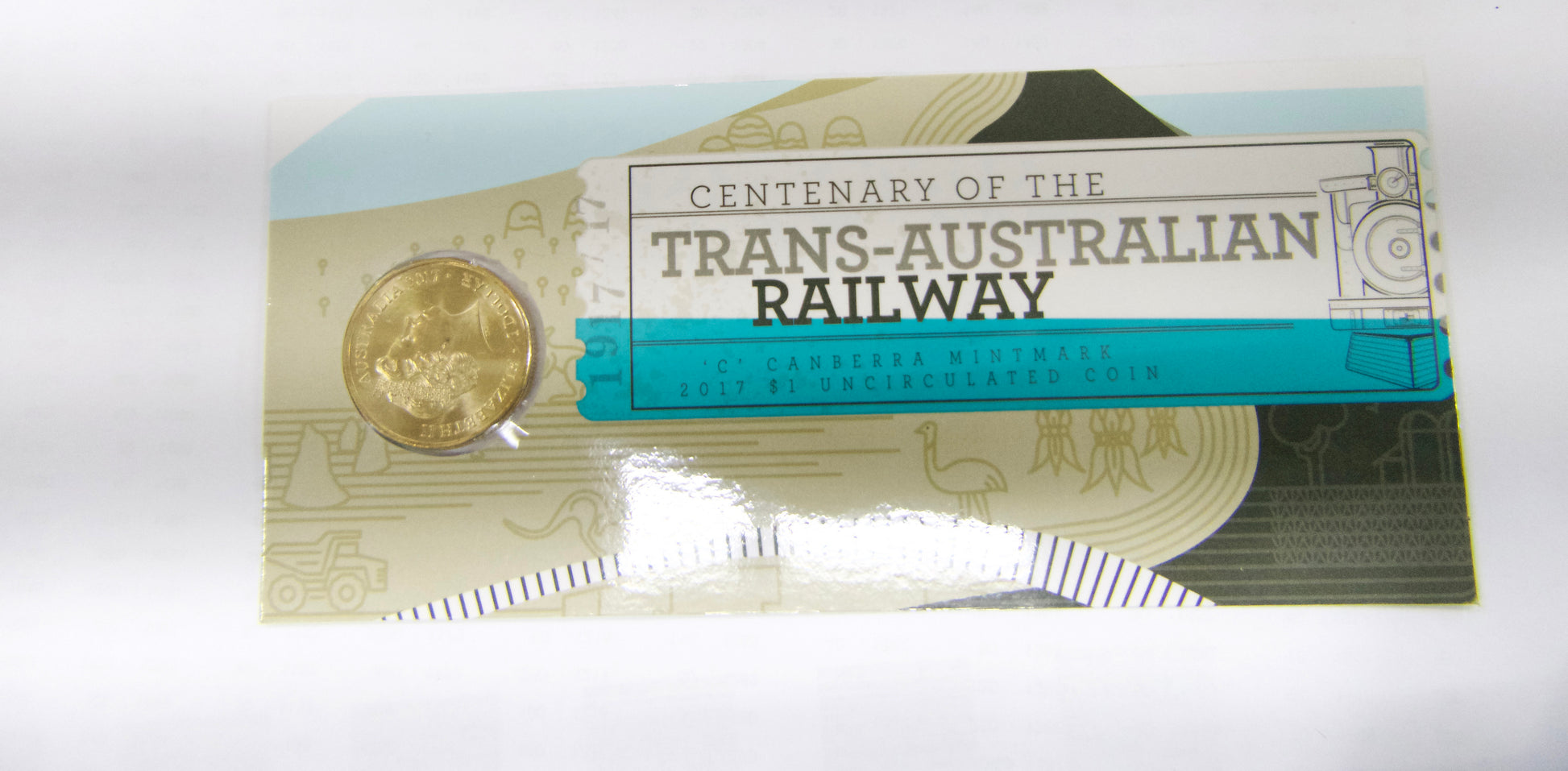 2017 $1 Trans-Australia Railway 'c' Mm PNC front