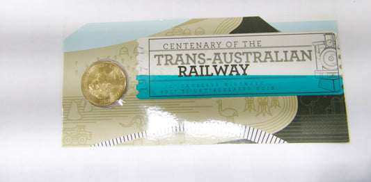 2017 $1 Trans-Australia Railway 'c' Mm PNC front