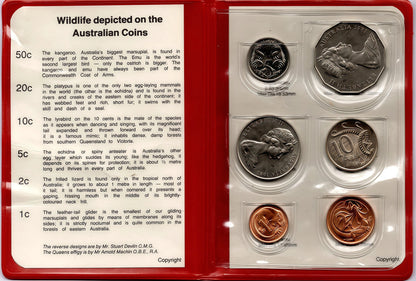 1983 Royal Australian Mint Uncirculated Coin Set reverse