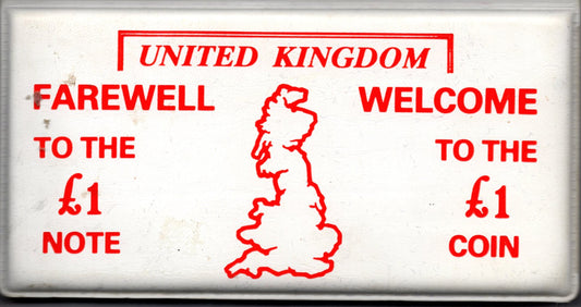 Farewell to the £1 Note, Welcome to the £1 Coin — United Kingdom Presentation Set front