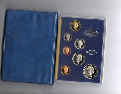 1985 Royal Australian Mint Proof Set Wallet reverse