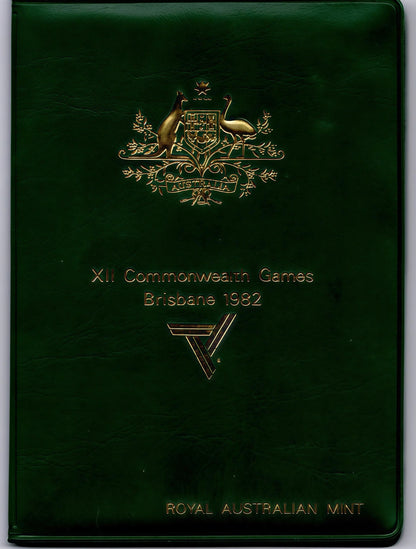 1982 Xii Commonwealth Games Brisbane Uncirculated Coin Set front