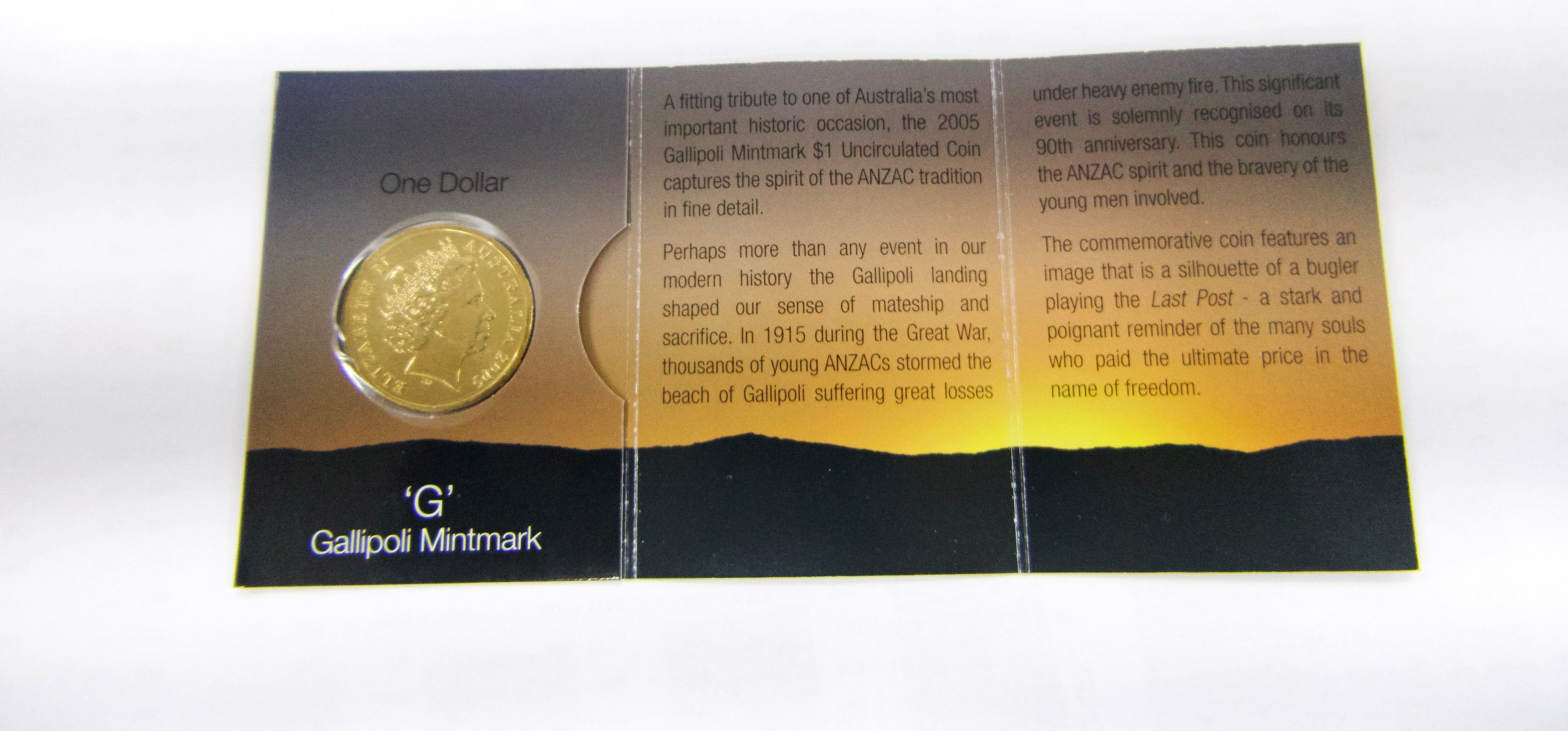 2005 Galipoli 'G' $1 Unc