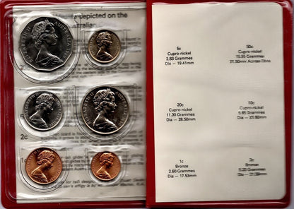 1981 Royal Australian Mint Uncirculated Coin Set reverse