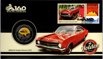 Australia Post Holden Heritage Collection — 1968 Hk Holden Monaro Gts 2016 PNC front