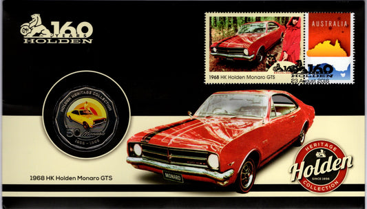 Australia Post Holden Heritage Collection — 1968 Hk Holden Monaro Gts 2016 PNC front