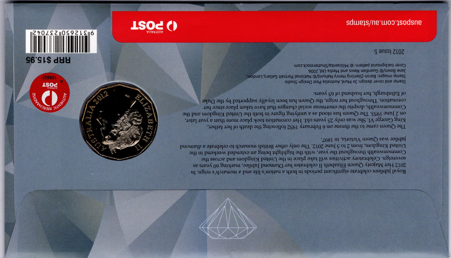 Australia Post Queen Elizabeth II — Platinum Jubilee 2022 PNC reverse