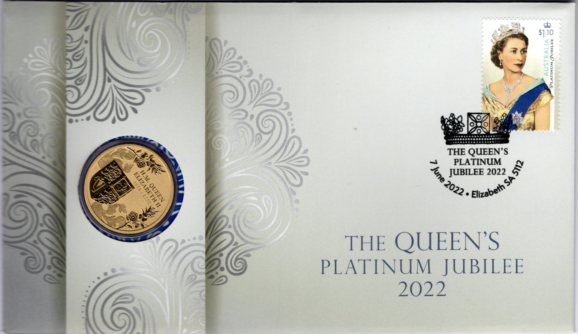 2022 the Queen's Platinum Jubilee PNC — First Day of Issue front