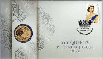 2022 the Queen's Platinum Jubilee PNC — First Day of Issue front