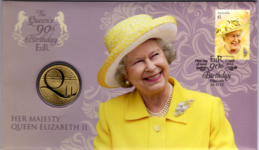 2016 Queen Elizabeth II 90th Birthday PNC — First Day of Issue front