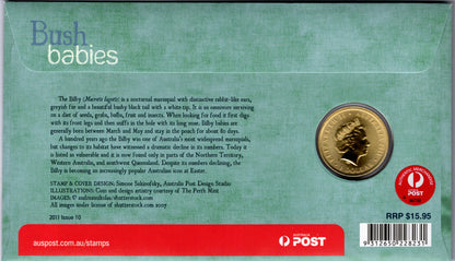Australia Post Bush Babies Bilby 2011 PNC reverse