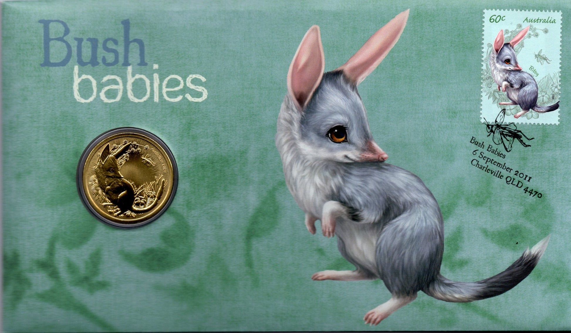 Australia Post Bush Babies Bilby 2011 PNC front