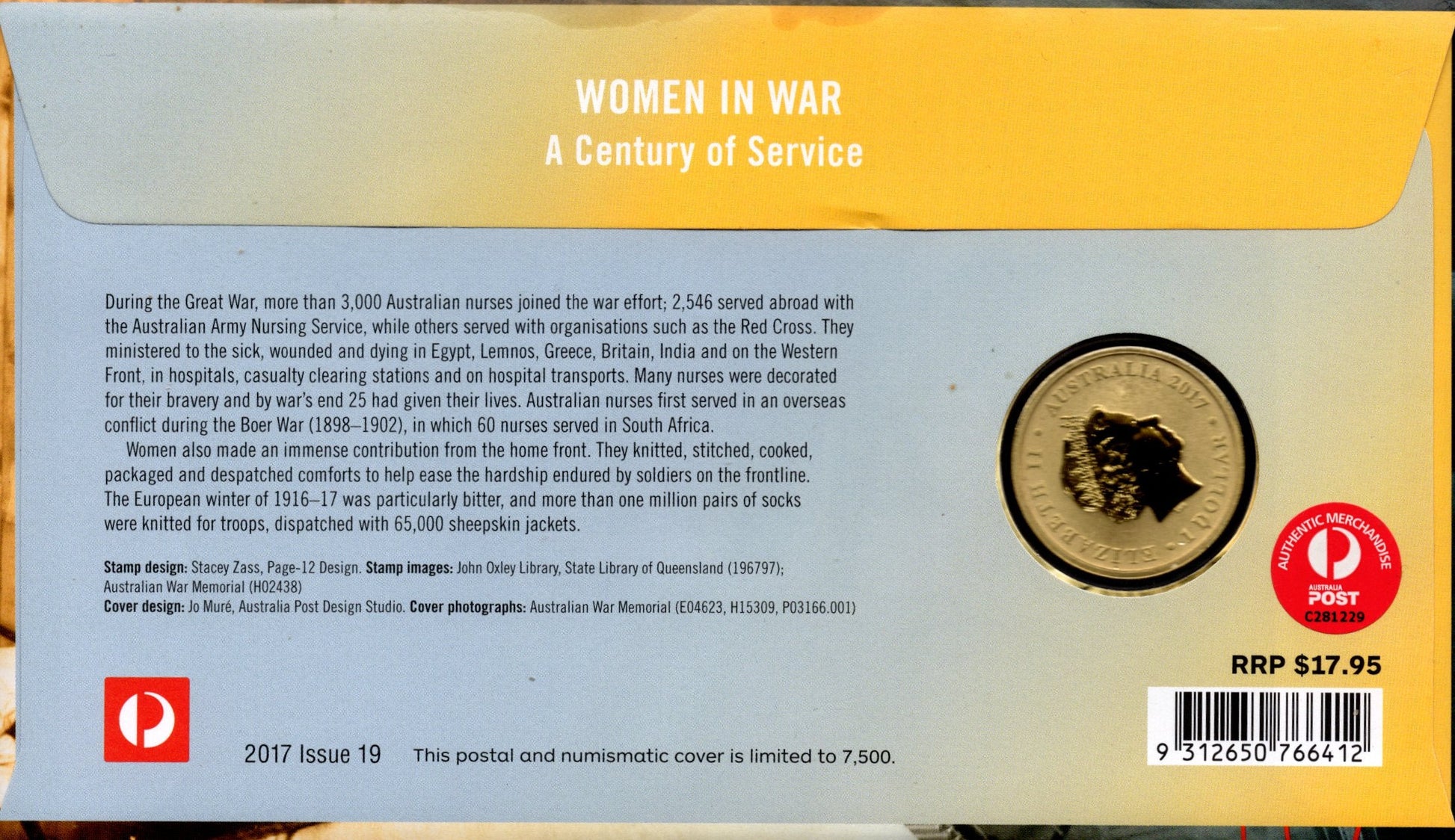 2017 Women in War PNC reverse