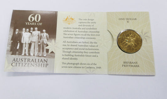 2009 $1 60years of Australian Citizenship front
