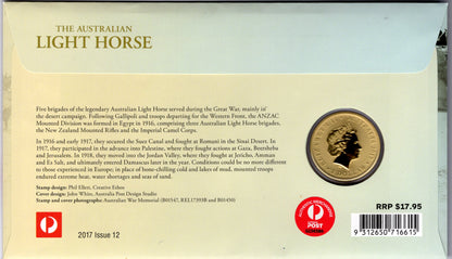 2017 Australia Post Australian Light Horse PNC reverse