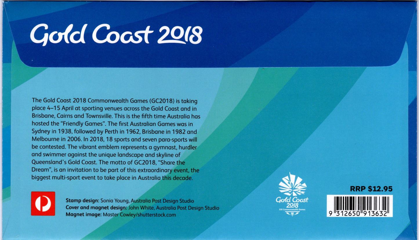 2018 Australia Post Gold Coast Commonwealth Games PNC reverse