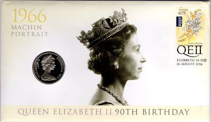 Australia Post Queen Elizabeth II 90th Birthday 2016 PNC front