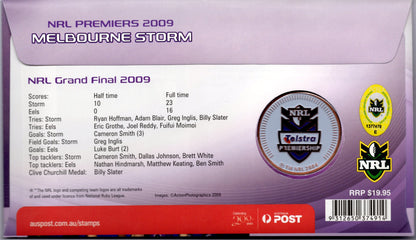 2009 NRL Premiers Melbourne Storm Limited Edition Medallion Cover