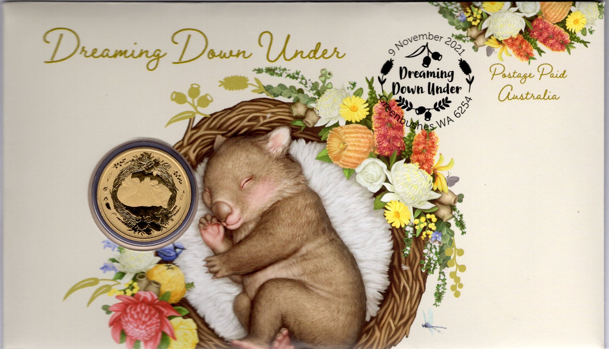 2021 Australia Post Dreaming Down Under PNC front