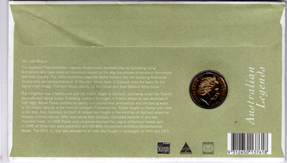 2000 Australia Post Australian Legends PNC reverse