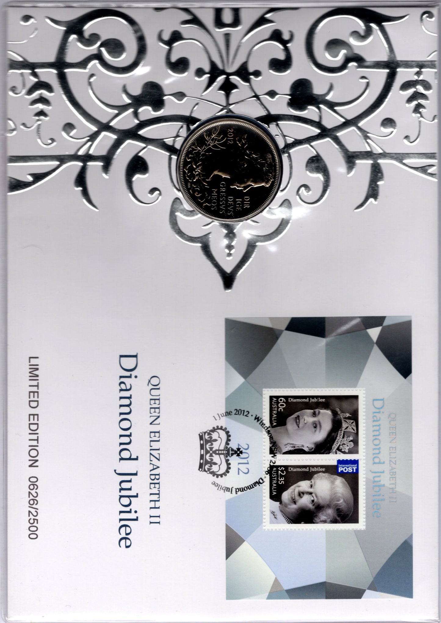 2012 Australia Post Queen Elizabeth II Diamond Jubilee PNC front