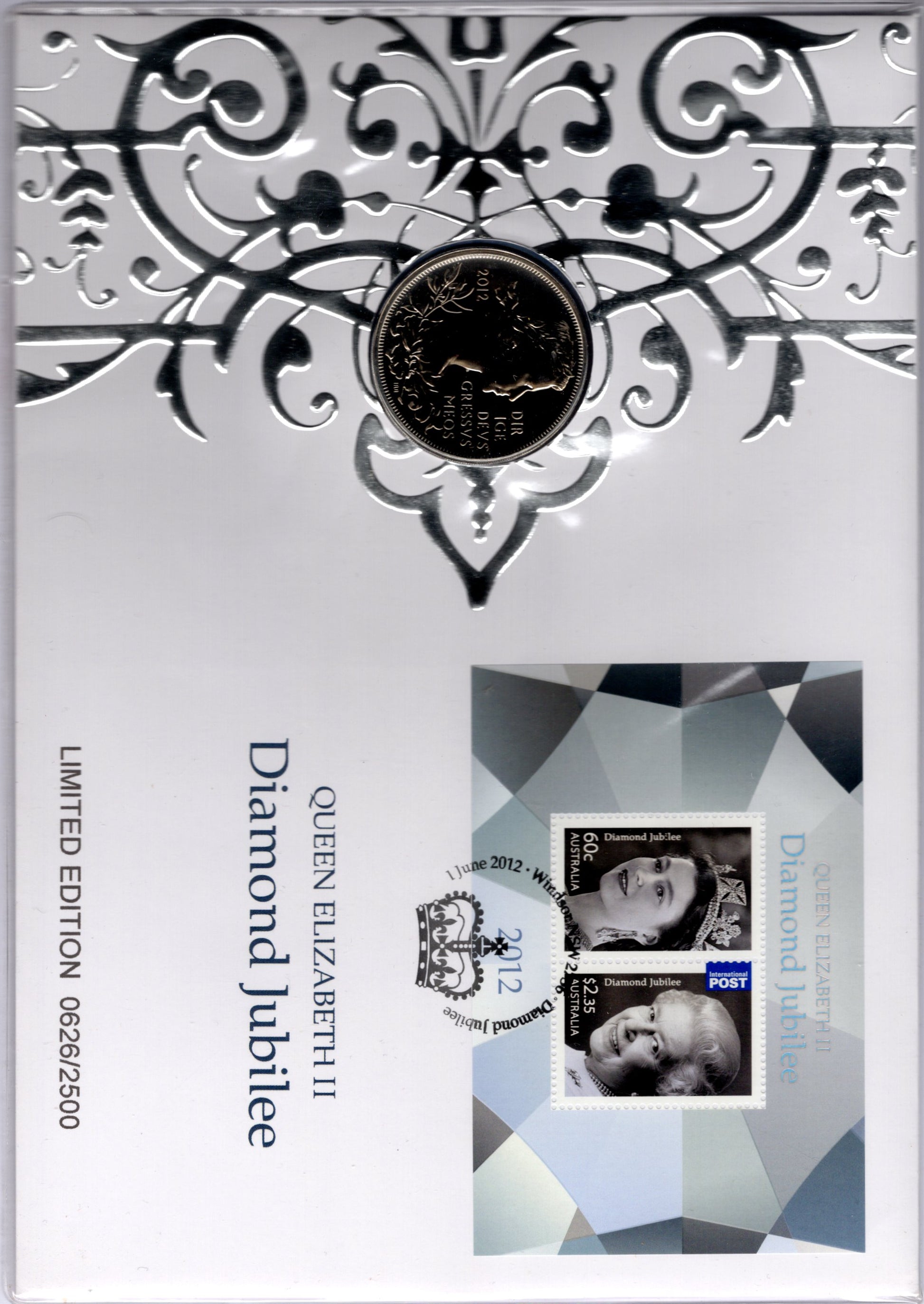 2012 Australia Post Queen Elizabeth II Diamond Jubilee PNC front