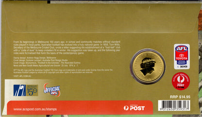 2008 Australia Post Celebrating 150 Years of Australian Football PNC reverse