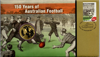 2008 Australia Post Celebrating 150 Years of Australian Football PNC front