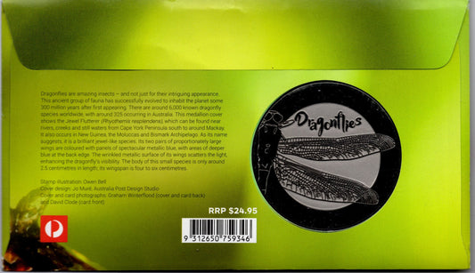 2017 Australia Post Dragonflies PNC reverse