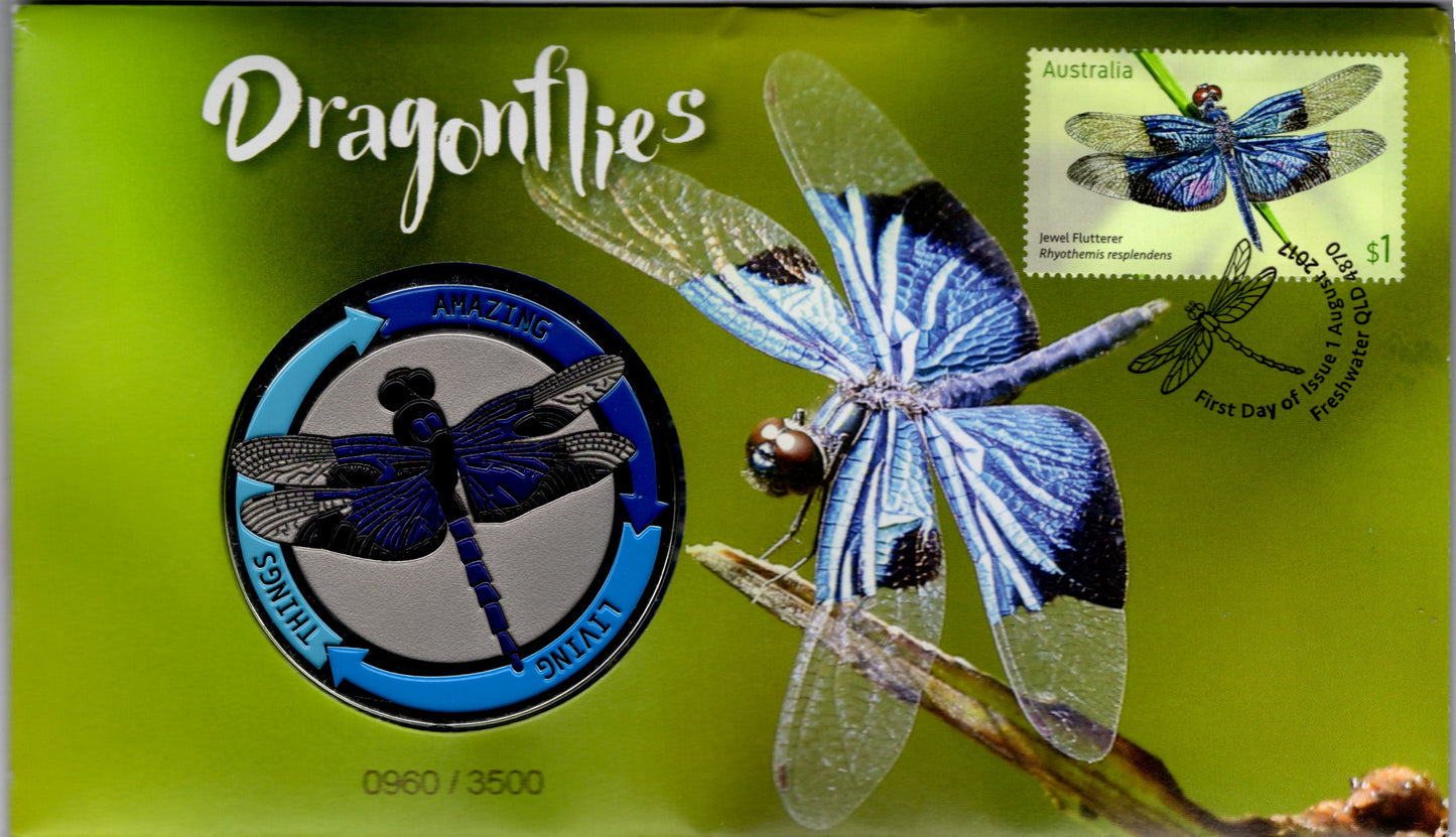 2017 Australia Post Dragonflies PNC front