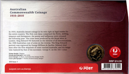 2010 Australia Post Australian Commonwealth Coinage PNC reverse