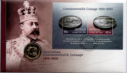 2010 Australia Post Australian Commonwealth Coinage PNC front