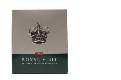 2000 Royal Australian Mint Royal Visit 50c Fine Silver Proof Coin image 3