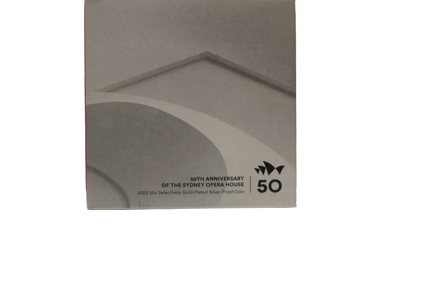 2023 Royal Australian Mint 50c 50th Anniversary Sydney Opera House Selectively Gold-Plated Silver Proof Coin front